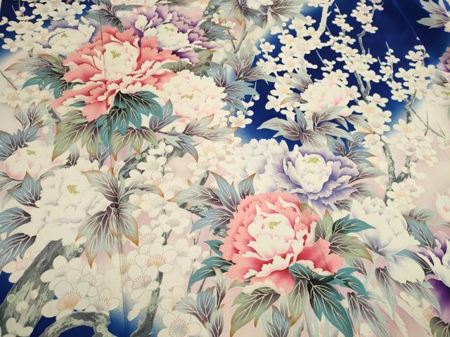 平和屋着物■豪華振袖　枝花文　暈し染め　正絹　逸品　CABI6617ou