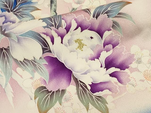平和屋着物■豪華振袖　枝花文　暈し染め　正絹　逸品　CABI6617ou