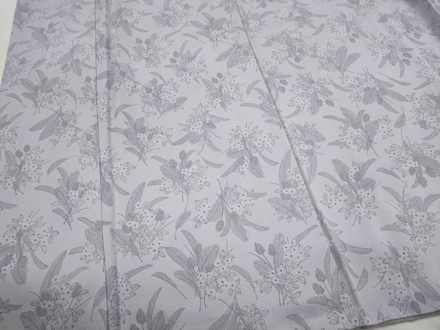 平和屋着物■上質な小紋　草花文　正絹　逸品　CABI6619ou