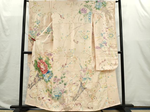 平和屋着物■豪華振袖　吉祥草花文　金彩　正絹　逸品　CABI6622ou