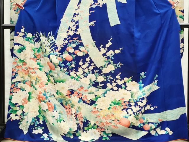 平和屋着物■豪華振袖　束ね熨斗草花文　金彩　正絹　逸品　CABI6626ou
