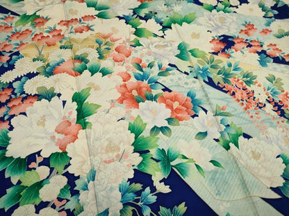 平和屋着物■豪華振袖　束ね熨斗草花文　金彩　正絹　逸品　CABI6626ou