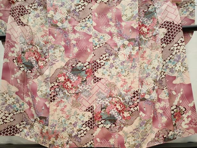 平和屋着物■豪華振袖　花籠文　金彩　正絹　逸品　CABI6630ou
