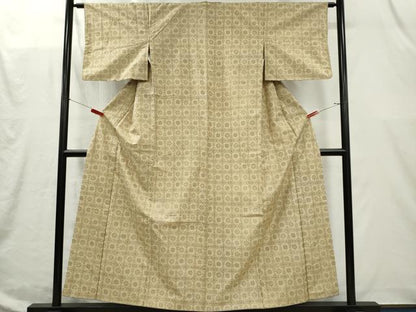 平和屋着物■上質な紬　吉祥花文　正絹　逸品　CABI6638ou