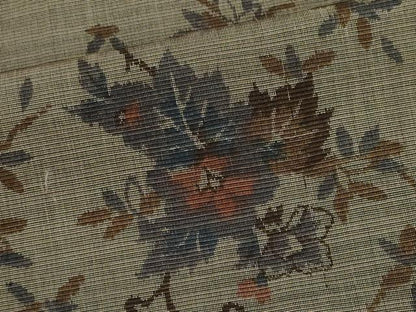 平和屋着物■上質な紬　枝花文　正絹　逸品　未使用　CABI6639ou