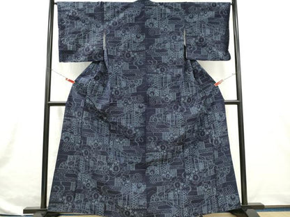 平和屋着物■上質な紬　吉祥文　大丸扱い　正絹　逸品　CABI6640ou
