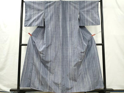 平和屋着物■上質な紬　縞　正絹　逸品　CABI6642ou