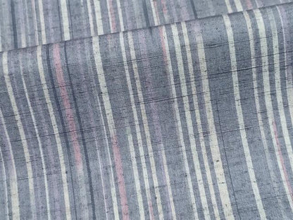 平和屋着物■上質な紬　縞　正絹　逸品　CABI6642ou
