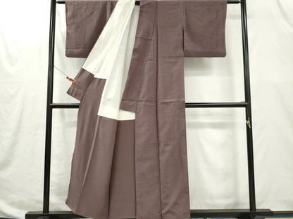 平和屋着物■本塩沢　蚊絣　正絹　逸品　CABI6643ou