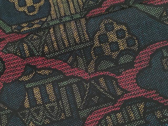 平和屋着物■本場大島紬　風景文　正絹　逸品　CABI6645ou