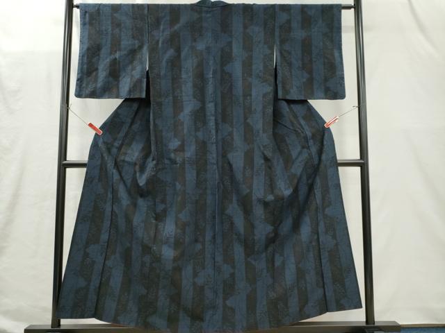 平和屋着物■本場大島紬　100亀甲　草花間道　正絹　逸品　CABI6658ou