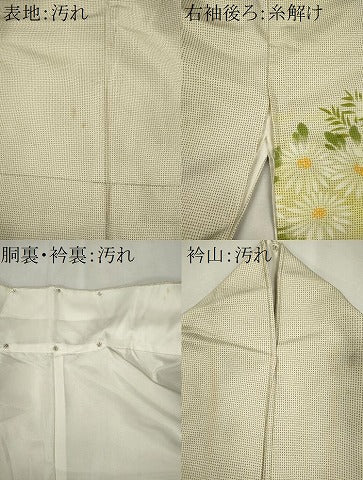 平和屋着物■訪問着　作家物　菊花模様　正絹　逸品　CABI6660ou