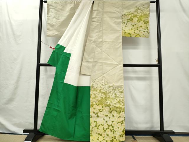 平和屋着物■訪問着　作家物　菊花模様　正絹　逸品　CABI6660ou
