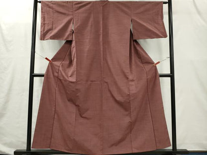 平和屋着物■上質な紬　紅檜皮色　西武百貨店扱い　正絹　逸品　CABI6661ou