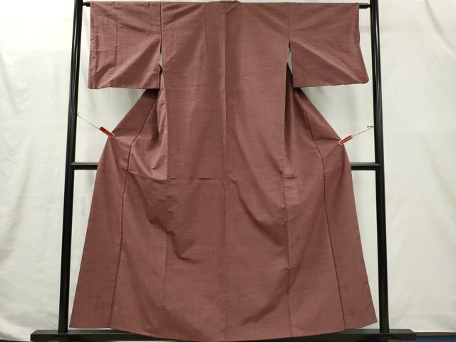 平和屋着物■上質な紬　紅檜皮色　西武百貨店扱い　正絹　逸品　CABI6661ou