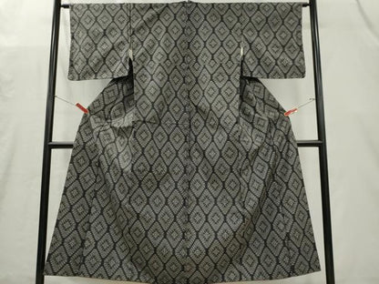 平和屋着物■本場大島紬　7マルキ　蜀江花文　正絹　逸品　CABI6662ou