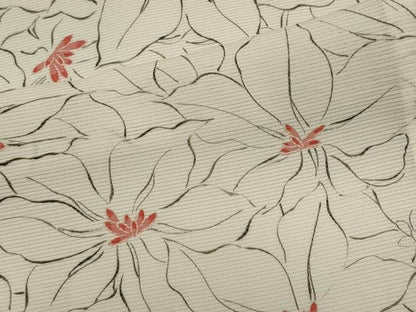 平和屋着物＊夏物　小紋　絽　花尽くし　正絹　逸品　CABI6674ou