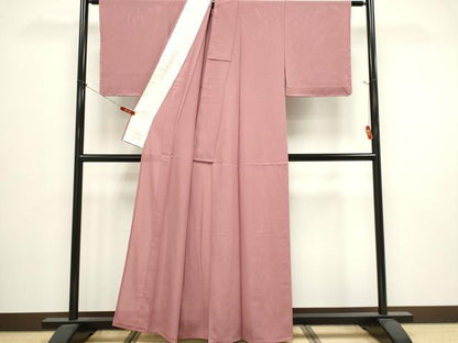 平和屋着物＊夏物　色無地　絽　鴇浅葱色　正絹　逸品　未使用　CABI6675ou