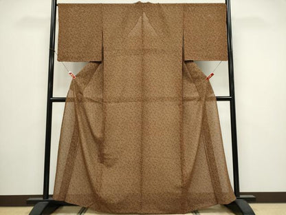 平和屋着物＊夏物　江戸小紋　絽　小花尽くし　正絹　逸品　CABI6695ou