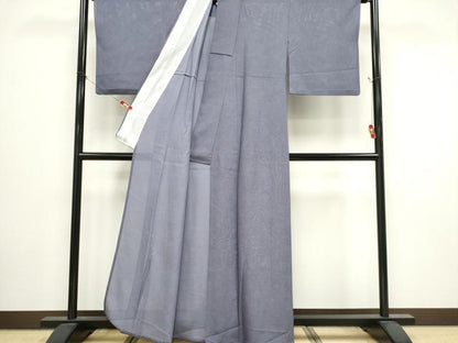 平和屋着物＊夏物　江戸小紋　絽　鮫小紋柄　正絹　逸品　CABI6696ou