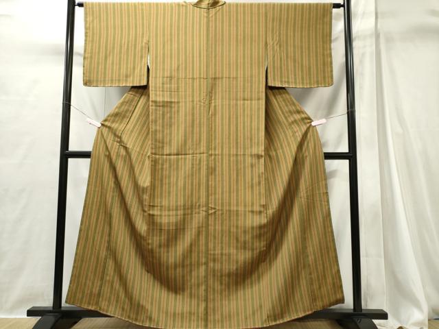 平和屋着物■上質な小紋　縞　正絹　逸品　CABI6699ou