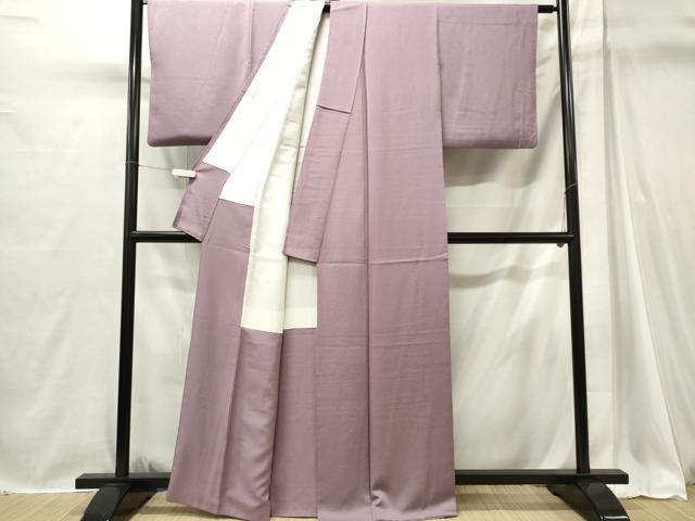 平和屋着物■上質な色無地　紅藤色　正絹　逸品　CABI6706ou