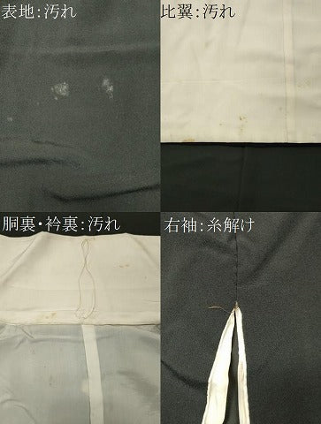 平和屋着物■豪華黒留袖　刺繍　風景文　金彩　正絹　逸品　CABI6710ou