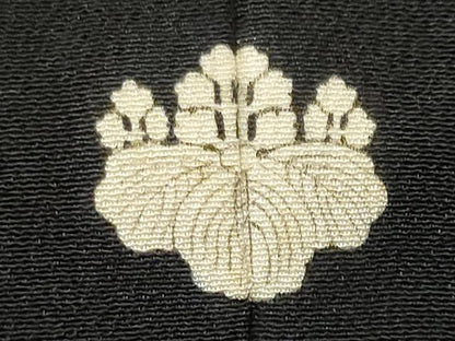 平和屋着物■豪華黒留袖　刺繍　風景文　金彩　正絹　逸品　CABI6710ou