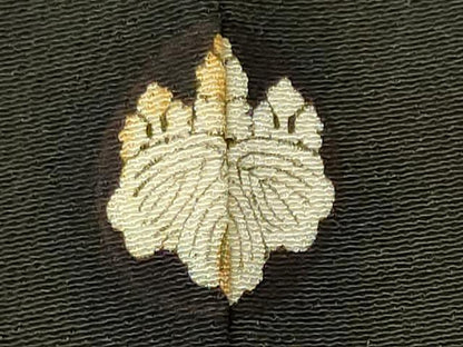 平和屋着物■豪華黒留袖　尾長鳥花文　暈し染め　金彩　正絹　逸品　CABI6716ou
