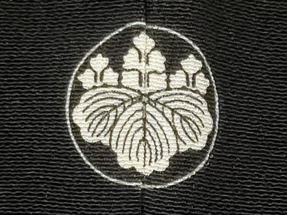 平和屋着物■豪華黒留袖　駒刺繍　群鶴風景文　正絹　逸品　CABI6719ou