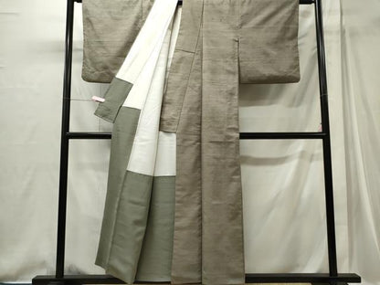 平和屋着物■上質な紬　霞文　正絹　逸品　CABI6733ou