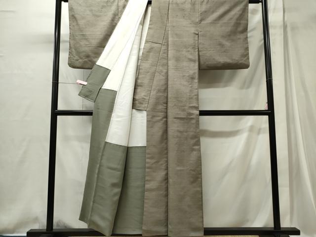 平和屋着物■上質な紬　霞文　正絹　逸品　CABI6733ou