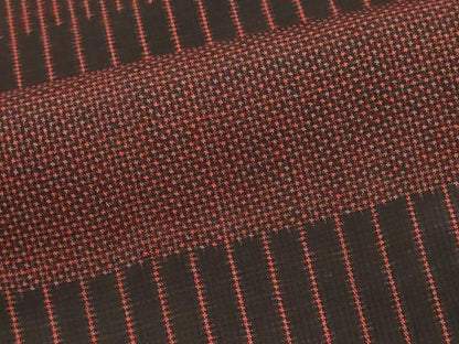 平和屋着物■本場大島紬　7マルキ　横段文　証紙付き　正絹　逸品　CABI6734ou