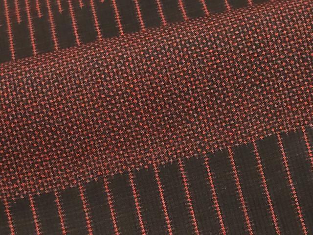 平和屋着物■本場大島紬　7マルキ　横段文　証紙付き　正絹　逸品　CABI6734ou