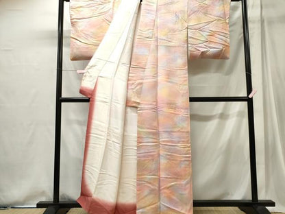 平和屋着物■上質な小紋　霞文　暈し染め　正絹　逸品　CABI6737ou