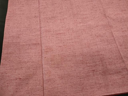 平和屋着物■上質な紬　退紅色　正絹　逸品　CABI6742ou