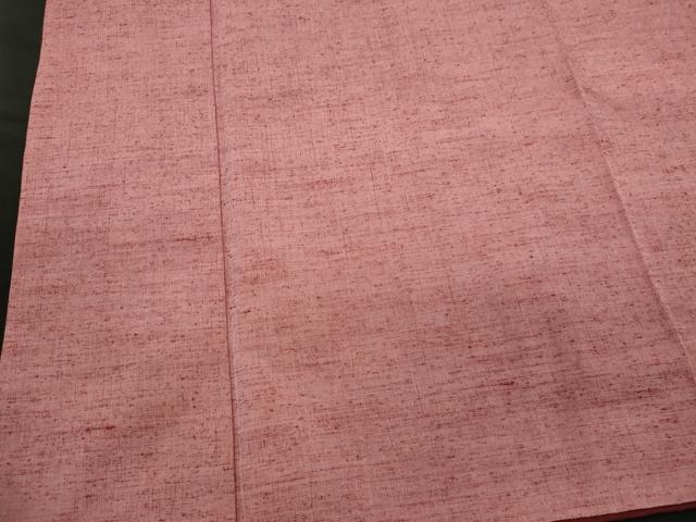 平和屋着物■上質な紬　退紅色　正絹　逸品　CABI6742ou