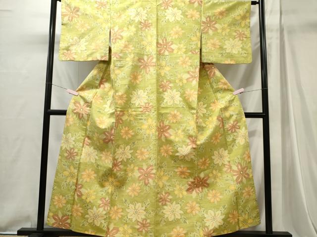 平和屋着物■上質な紬　舞花文　正絹　逸品　CABI6743ou
