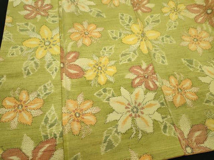 平和屋着物■上質な紬　舞花文　正絹　逸品　CABI6743ou