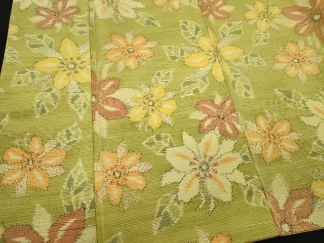 平和屋着物■上質な紬　舞花文　正絹　逸品　CABI6743ou
