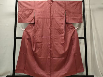 平和屋着物■上質なお召　十字絣文様　正絹　逸品　CABI6745ou
