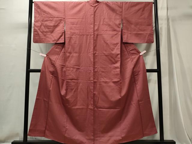 平和屋着物■上質なお召　十字絣文様　正絹　逸品　CABI6745ou