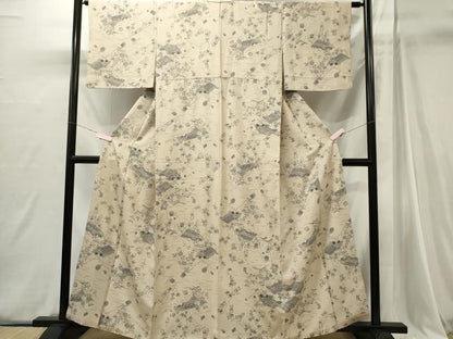 平和屋着物■上質な小紋　風景文　正絹　逸品　CABI6748ou