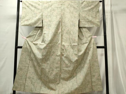 平和屋着物■本場大島紬　葉尽くし　正絹　逸品　CABI6753ou