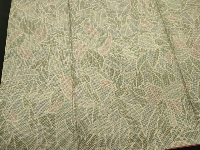 平和屋着物■本場大島紬　葉尽くし　正絹　逸品　CABI6753ou
