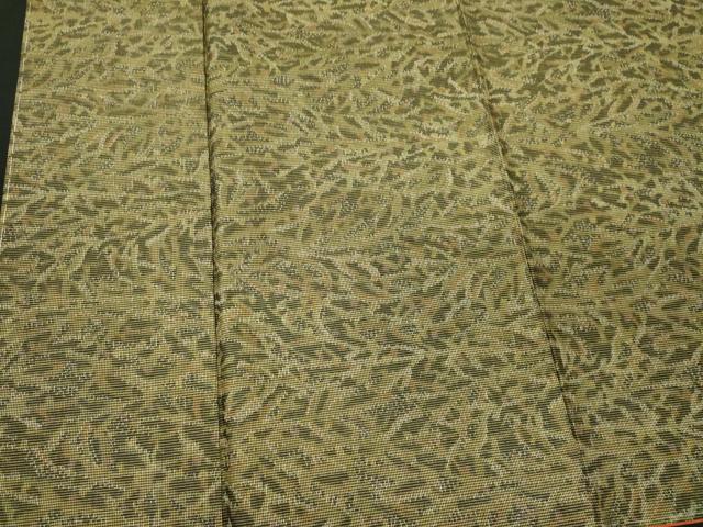 平和屋着物■本場大島紬　7マルキ　草木文　正絹　逸品　CABI6755ou