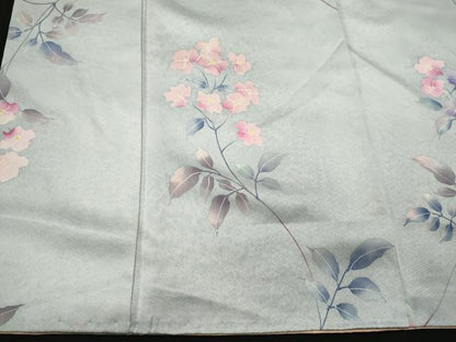 平和屋着物■上質な小紋　枝花文　正絹　逸品　CABI6756ou