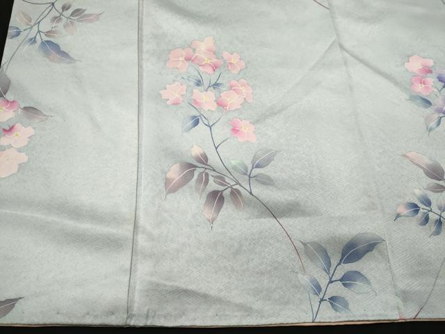 平和屋着物■上質な小紋　枝花文　正絹　逸品　CABI6756ou