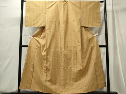 平和屋着物■上質な紬　縞　正絹　逸品　未使用　CABI6763ou