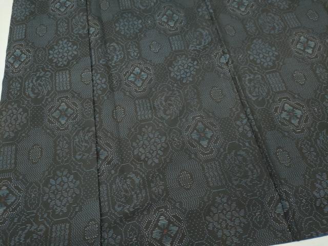 平和屋着物■本場大島紬　蜀江花文　正絹　逸品　CABI6770ou